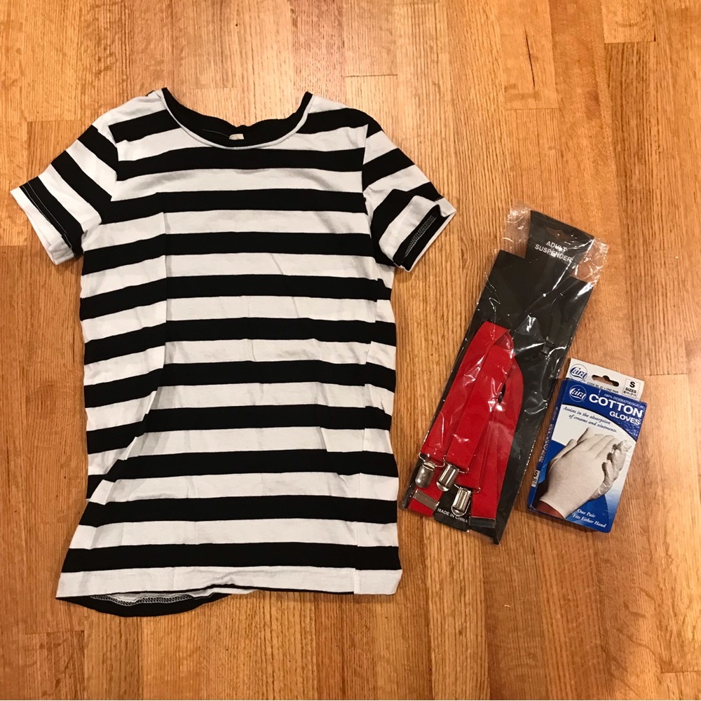 Mime Halloween costume for 8-10 years old.